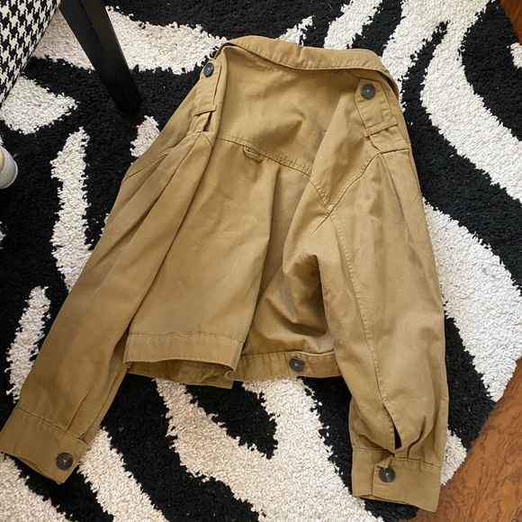 Zara Cargo Utility Style Crop Jacket XL - Picture 5 of 5